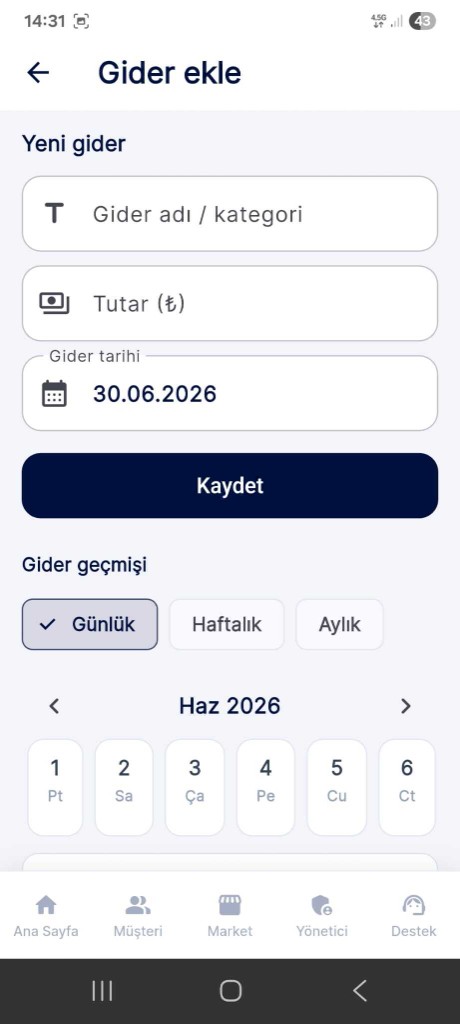 Gider ekleme